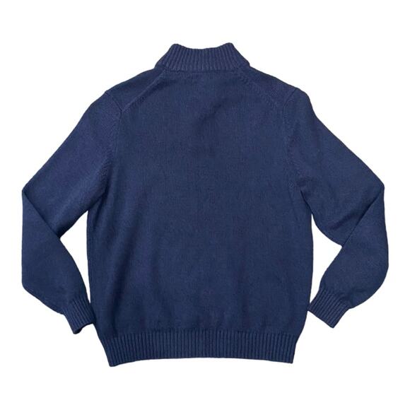 IZOD Men's Marled Blue Button Mock Wardrobe Basic Sweater Size Large - Picture 3 of 4